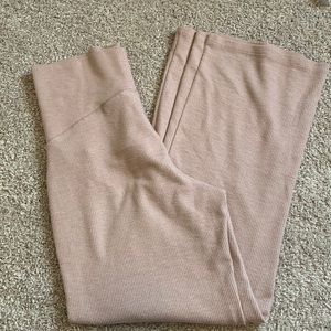 H&M MAMA flared leg ribbed maternity lounge pants